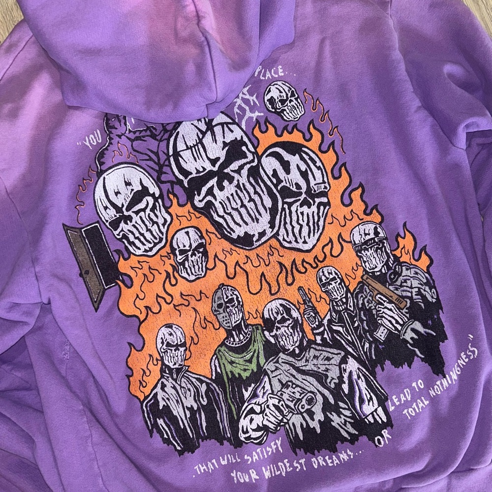 Purple Warren Lotas “Pistol Crew” Limited Graphic Hoodie XL